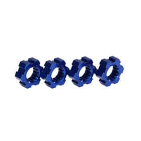 hexagones de roues alu anodises bleu 4 7756x 280x280