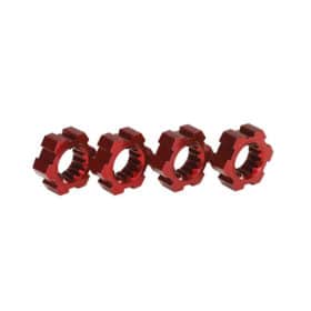 hexagones de roues alu anodises rouge 4 7756r 280x280