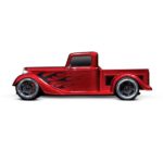 hot rod truck 4x4 110 brushed rouge 2