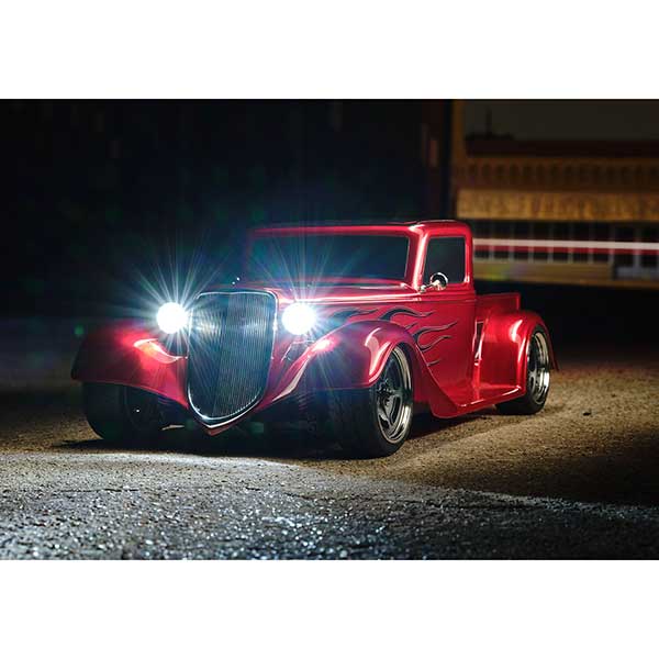 hot rod truck 4x4 110 brushed rouge 5