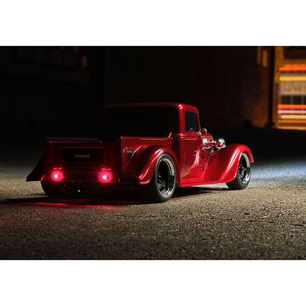 hot rod truck 4x4 110 brushed rouge 6