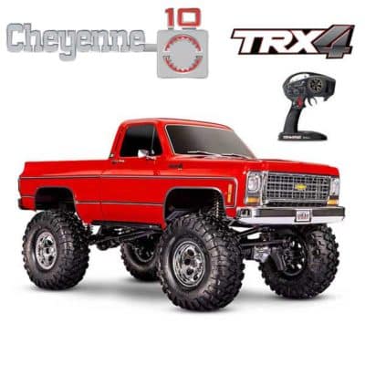 traxxas trx 4 chevrolet k10 cheyenne 1:10 rouge 92056 4 red