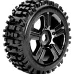 roapex pneus 1:8 buggy rhythm colles sur jantes noires 17mm r5002b