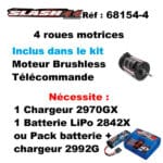 traxxas slash 4x4 bl 2s rtr 68154 4 vert